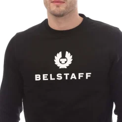 Sweatshirts*Belstaff Signature Crewneck Sweatshirt in Black-White