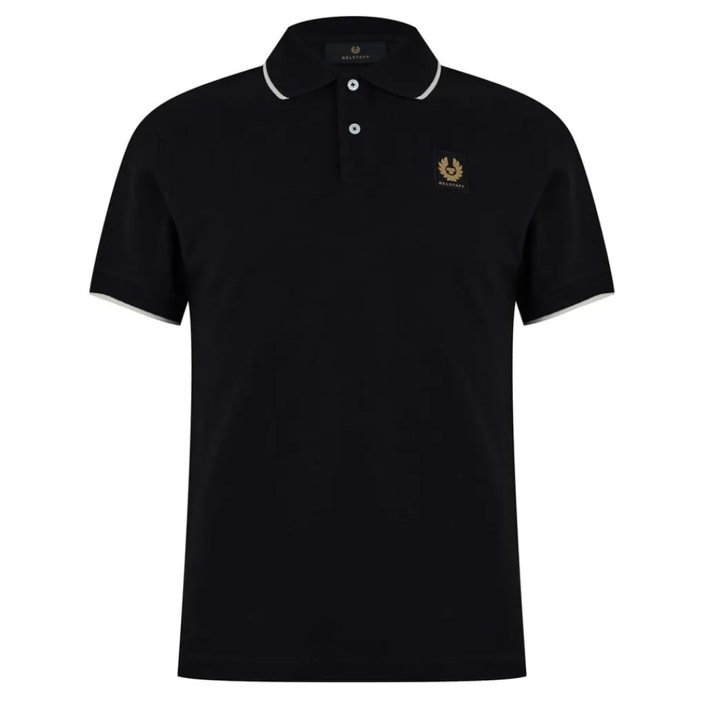 Polo Shirts*Belstaff Tipped Polo in Black