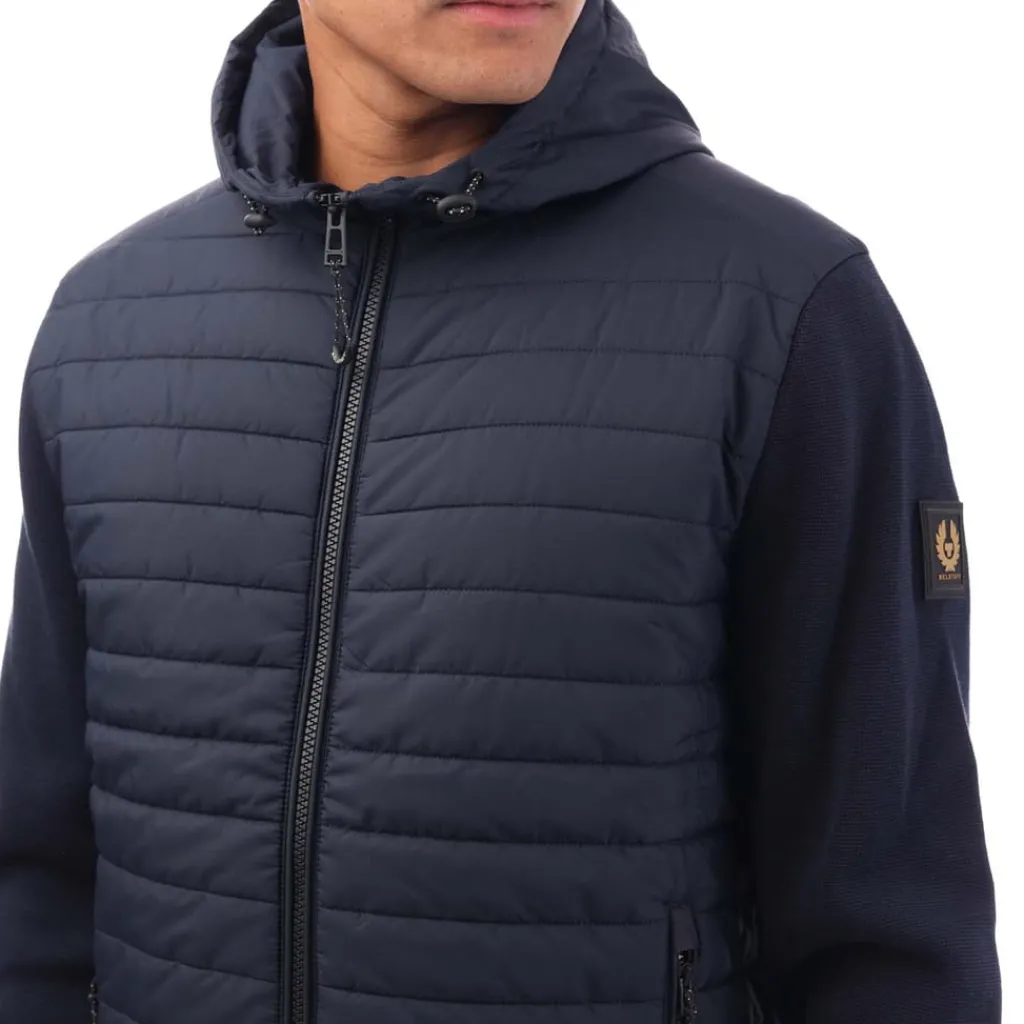 Knitwear*Belstaff Vert Full Zip Cardigan in Navy