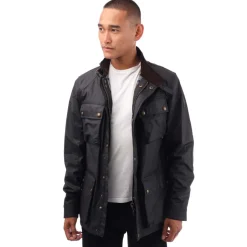 Coats And Jackets*Belstaff Waxed Cotton Fieldmaster Jacket in Black