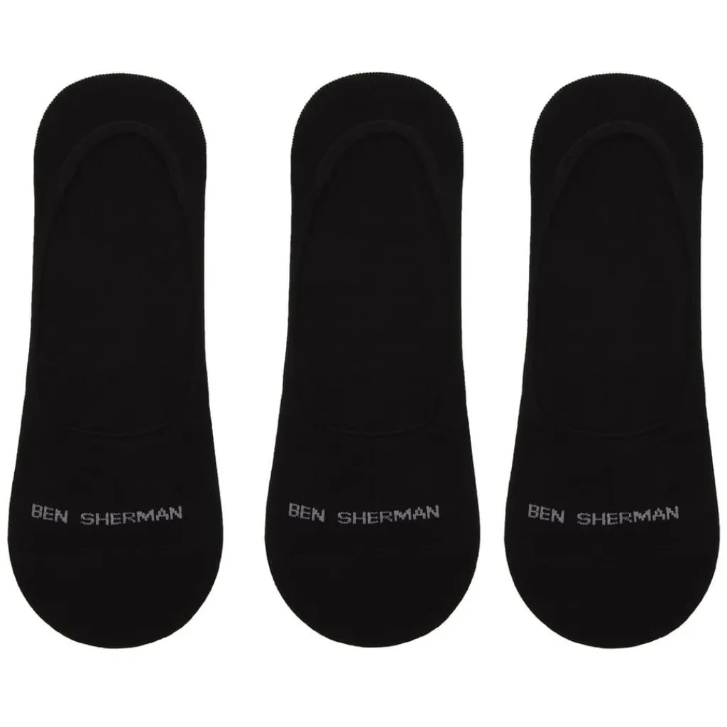 Underwear And Socks*Ben Sherman 3 Pack Makalu Liner Socks in Black