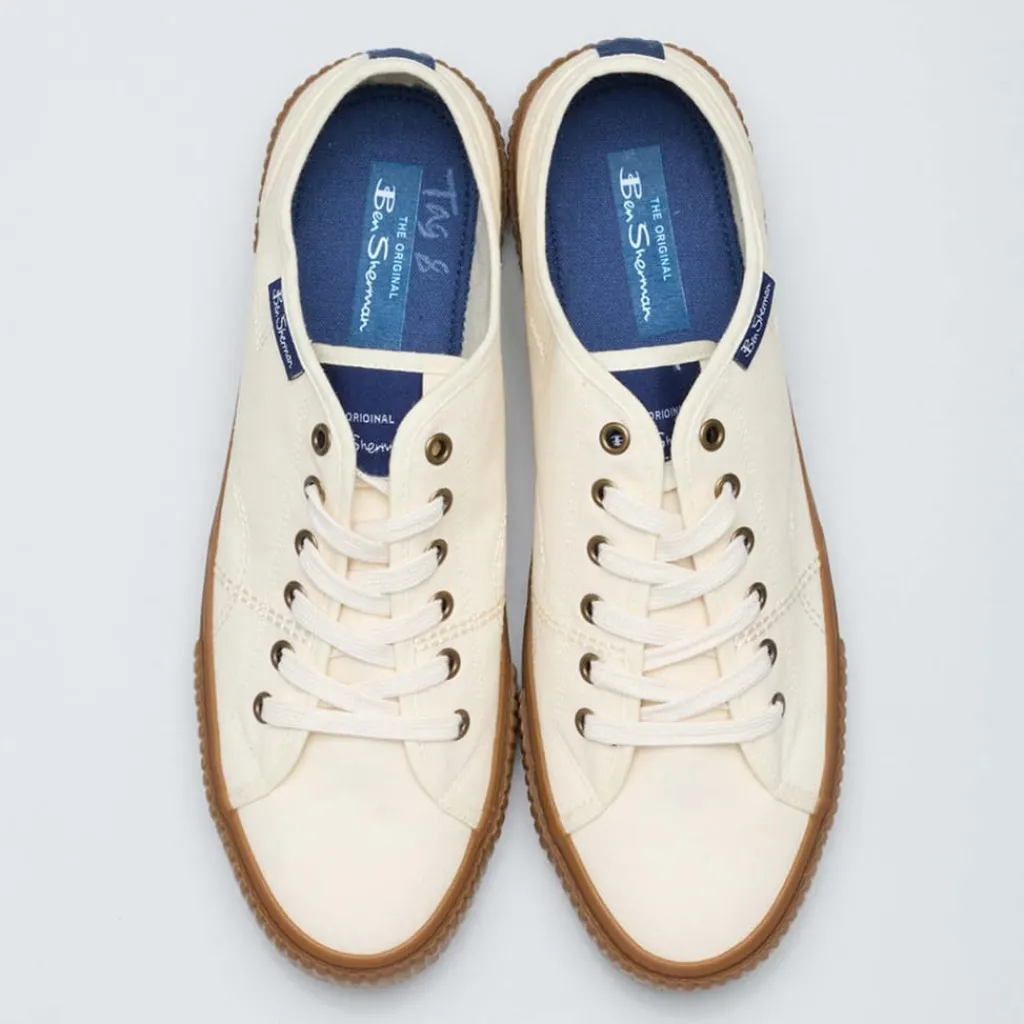 Trainers|Footwear*Ben Sherman Canvey Trainers in Off White