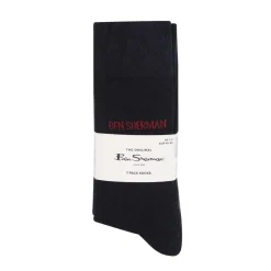 Underwear And Socks*Ben Sherman Sherman 5 Pack Mens Crew Socks in Black