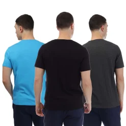 T-Shirts And Vests|Underwear And Socks*Bench Lirrik 3 Pack Logo T-Shirts in Grey blue