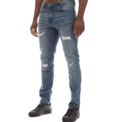 Jeans*Bench Mens Duddley Slim Jeans in Blue