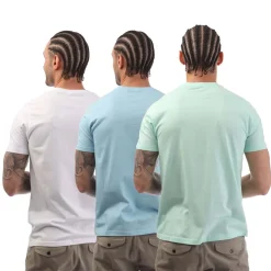Underwear And Socks|T-Shirts And Vests*Bench Stanille Logo 3 Pack T- Shirts in White blue