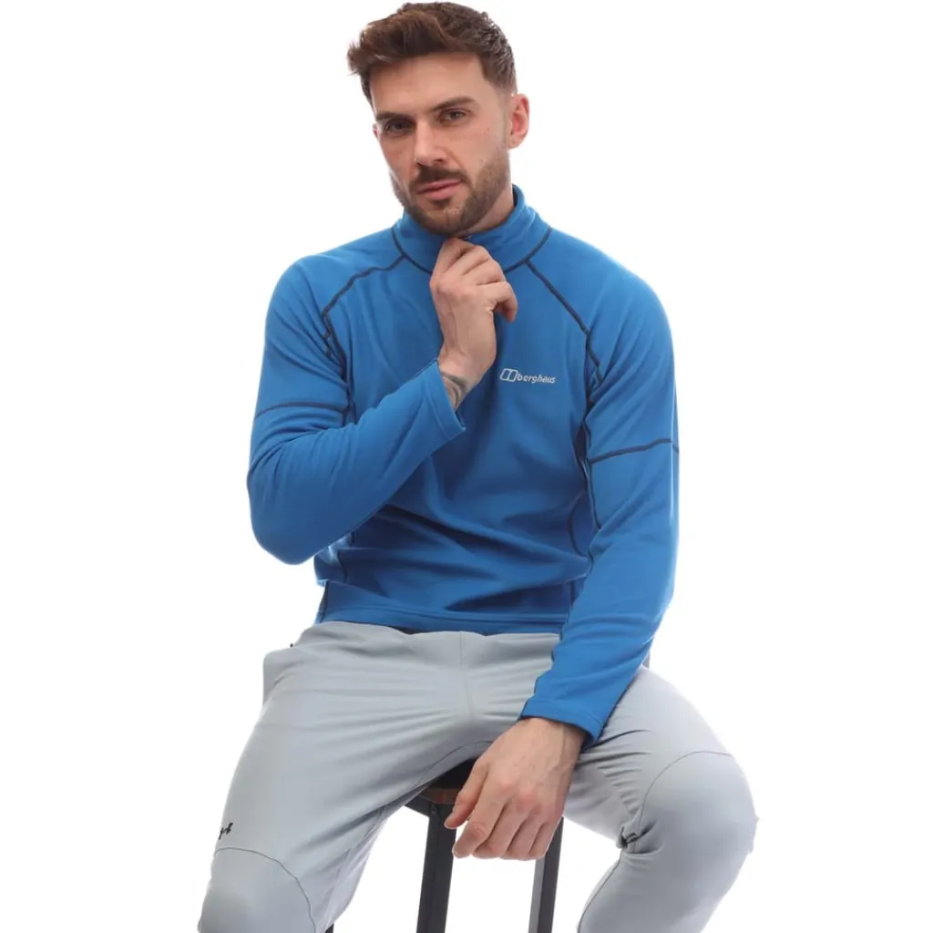 Sweatshirts*Berghaus Mens Cuerden 1/2 Zip Fleece in Blue