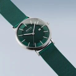 Jewellery-Watches*Bering Solar Watch 15439 808 in Green