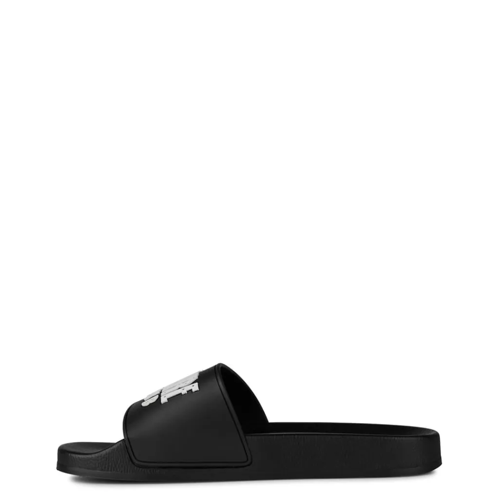 Beach Shoes*Billionaire Boys Club Logo Sliders in Black