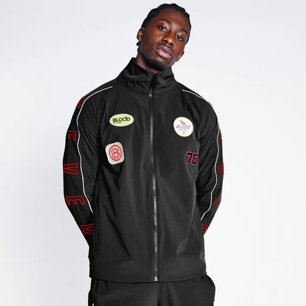 Tracksuits*Blood Brother Athletic Long Sleeve Regular Fit Jacket in Black