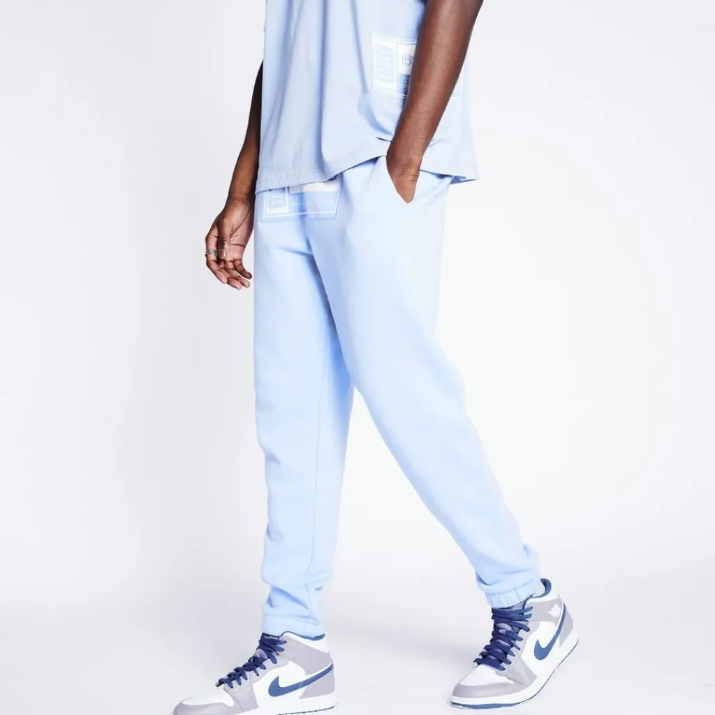 Trousers*Blood Brother Badged Joggers in Blue