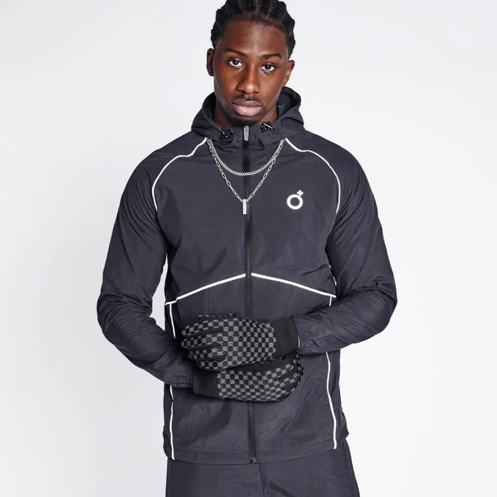 Coats And Jackets*Blood Brother Tech Hooded Performance Jacket in Black