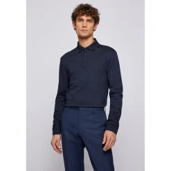 Polo Shirts*Boss 30 Long Sleeve Polo Shirt in Blue