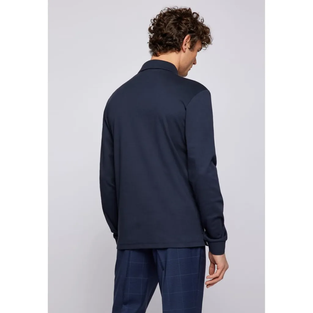 Polo Shirts*Boss 30 Long Sleeve Polo Shirt in Blue