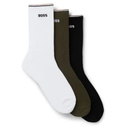 Underwear And Socks*Boss 3 Pack of Logo Socks in Multi colour