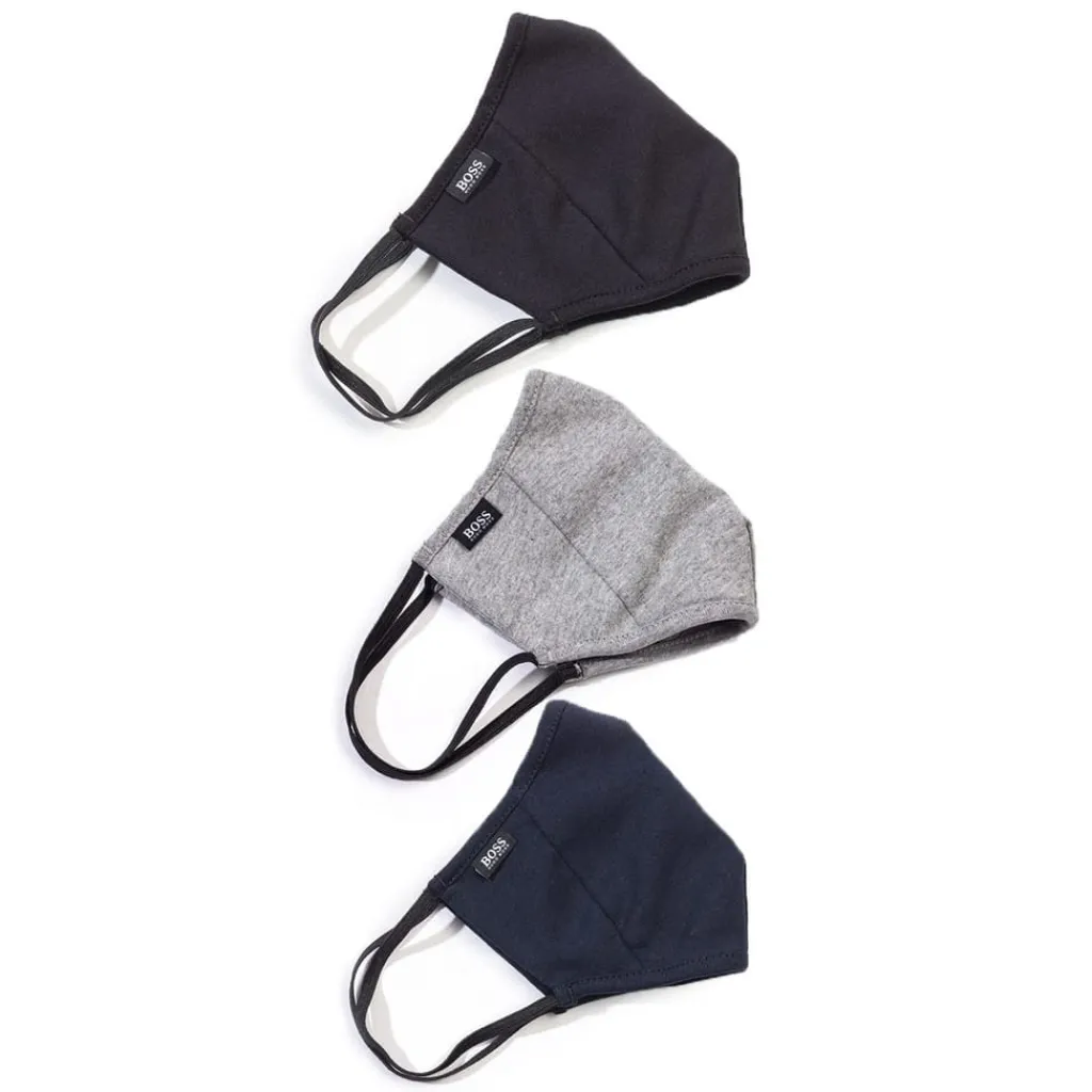 Gifts|Assorted*Boss Adults 3 Pack of Face Masks in Grey