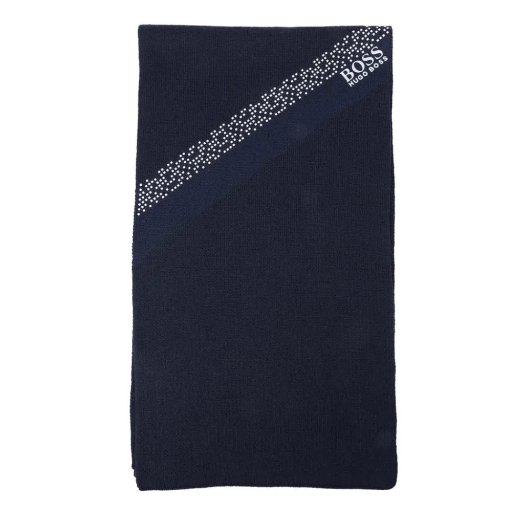 Gloves-Scarves-Umbrellas*Boss Axello Scarf in Navy