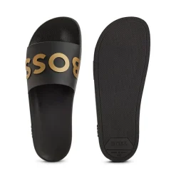 Beach Shoes*Boss Bay Sliders in Black