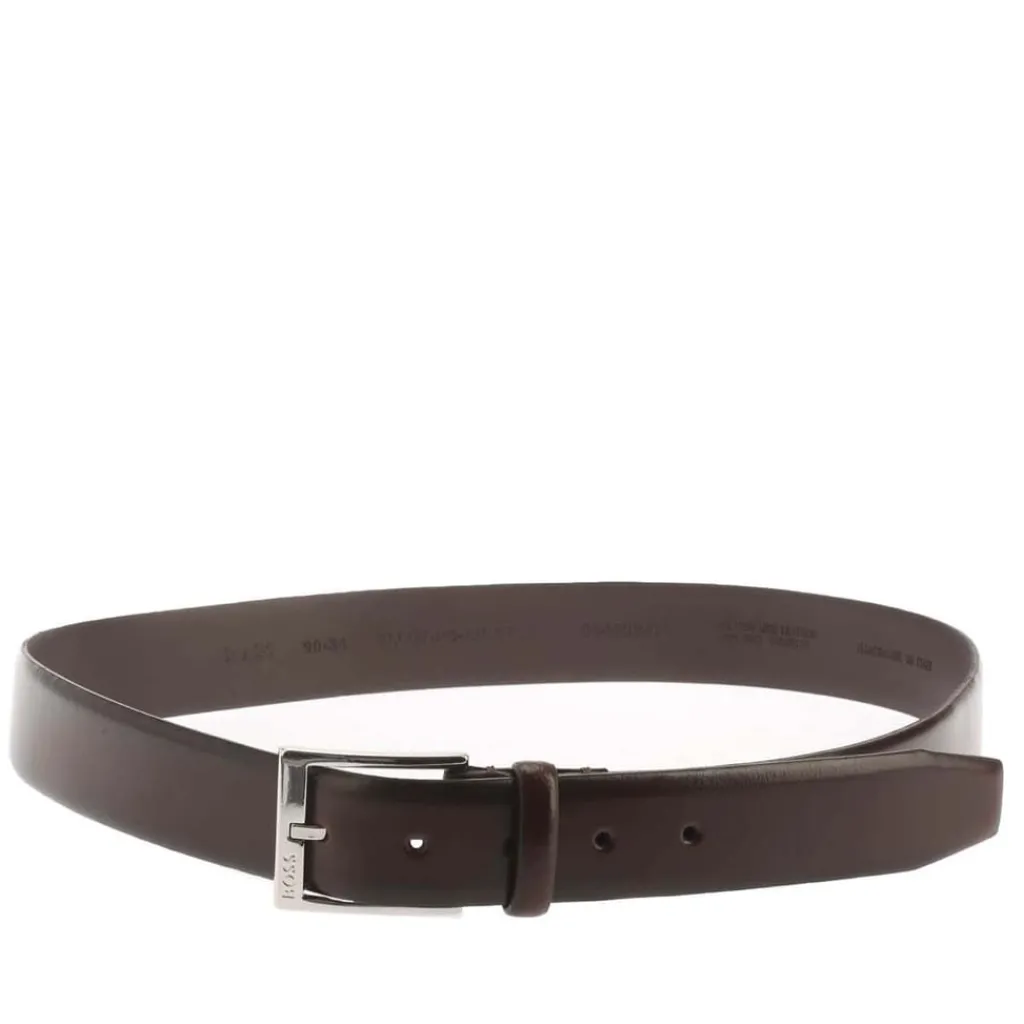 Belts*Boss Branded Buckle Belt in Brown