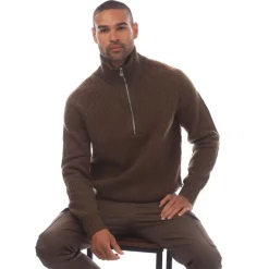 Knitwear*Boss C-Ebrezzo Quarter-Zip Sweater in Green