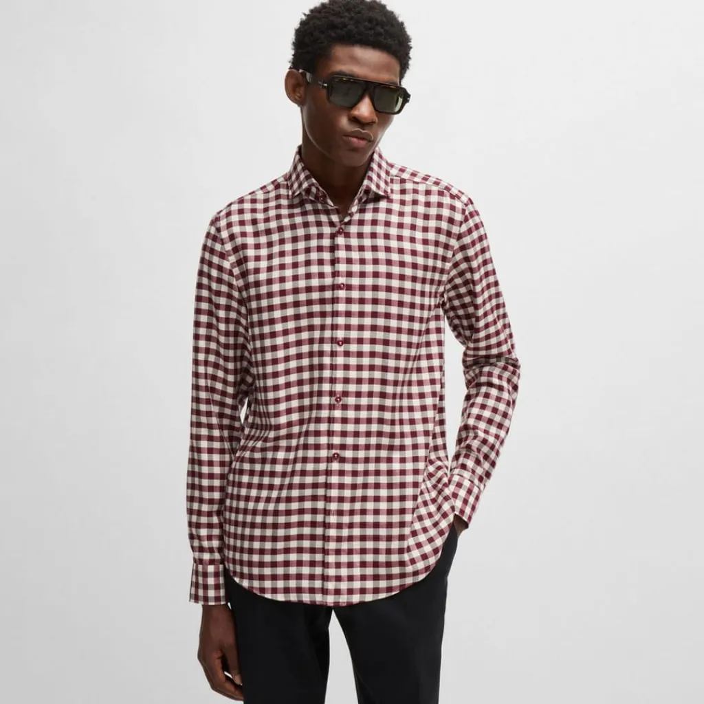 Shirts*Boss C-Hal Casual-Fit Shirt in Red