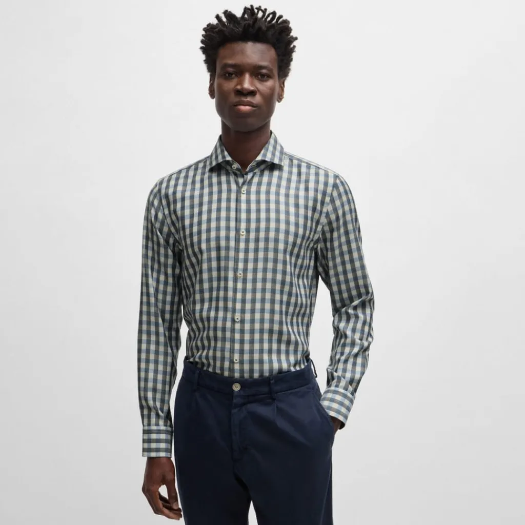 Shirts*Boss C-Hal Casual-Fit Shirt in Blue