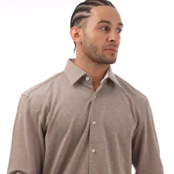 Formalwear*Boss C-HAL Kent Jersey Shirt in Beige
