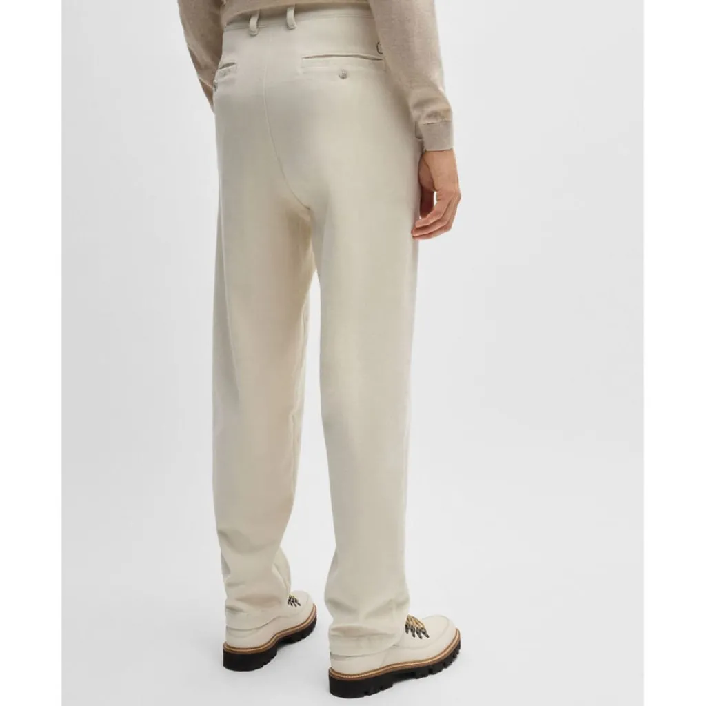 Trousers*Boss C-Kai-DPL Relaxed-Fit Trousers in White