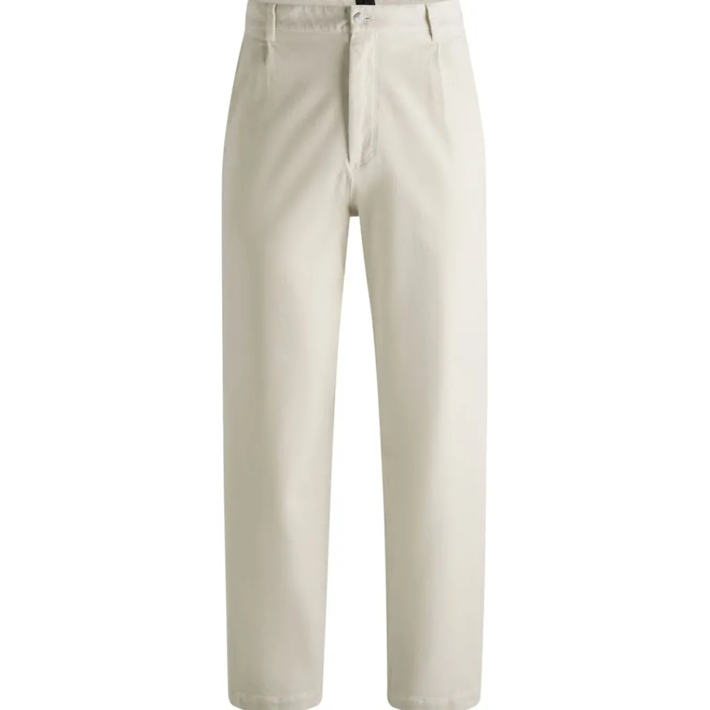 Trousers*Boss C-Kai-DPL Relaxed-Fit Trousers in White