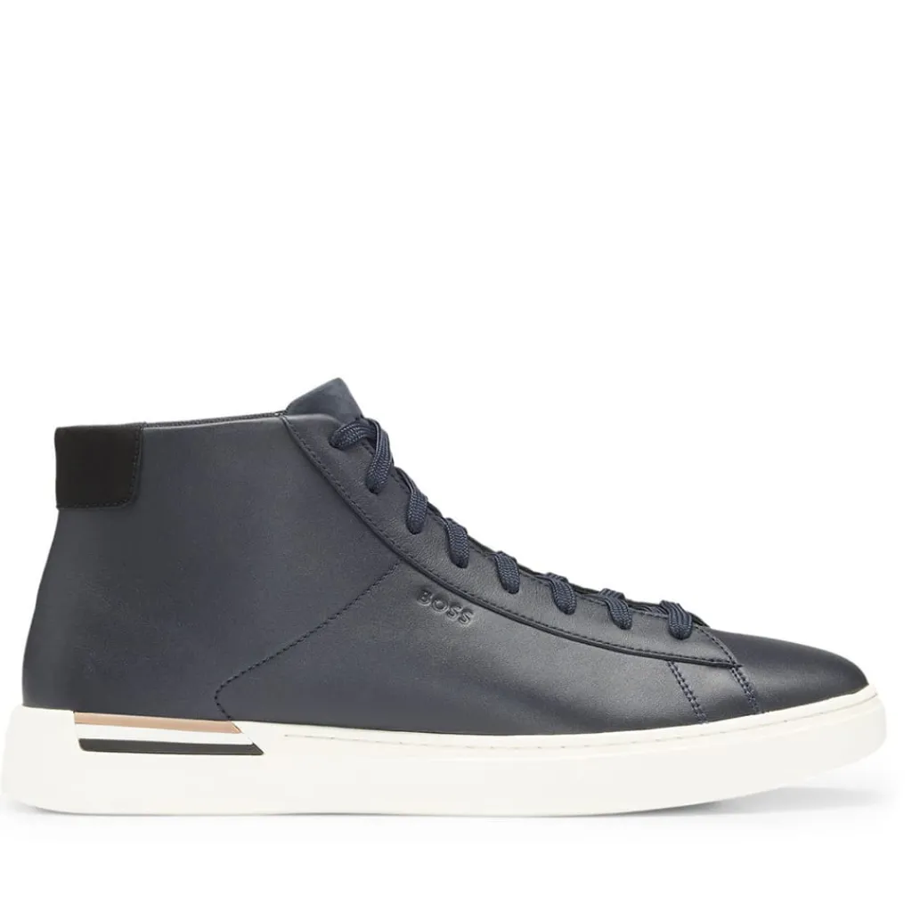 Trainers|Footwear*Boss Clint High-Top Trainers in Dark Blue