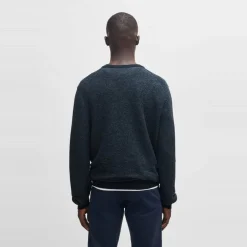 Knitwear*Boss Crew Neck Long Sleeve Regular Fit Sweater in Blue