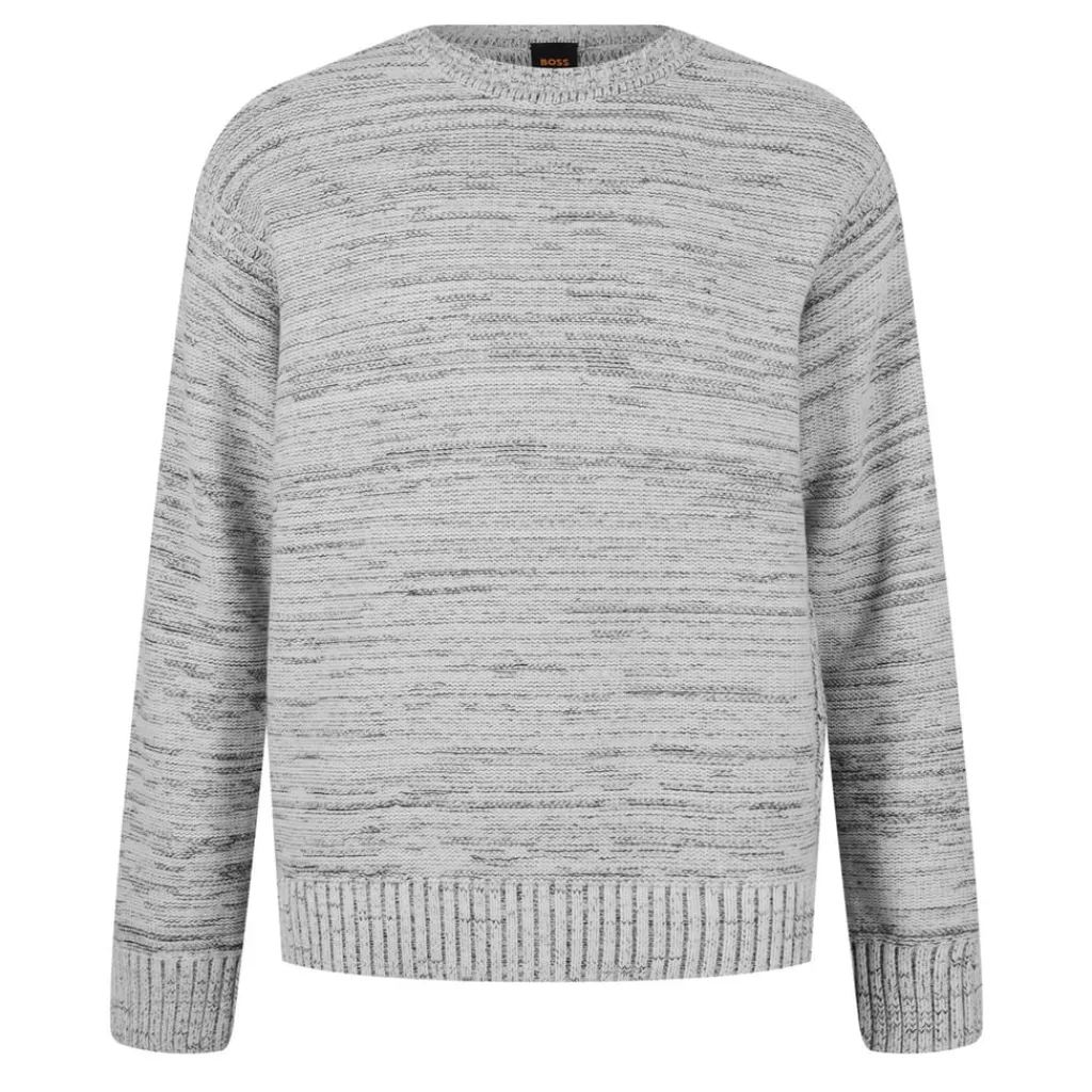 Knitwear*Boss Crew Neck Regular Fit Sweater in Beige