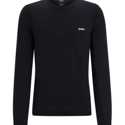 Knitwear*Boss Crew Neck Regular Fit Sweater in Blue