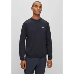 Knitwear*Boss Crew Neck Regular Fit Sweater in Blue