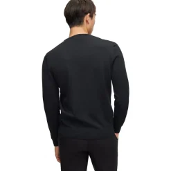 Knitwear*Boss Crew Neck Regular Fit Sweater in Black