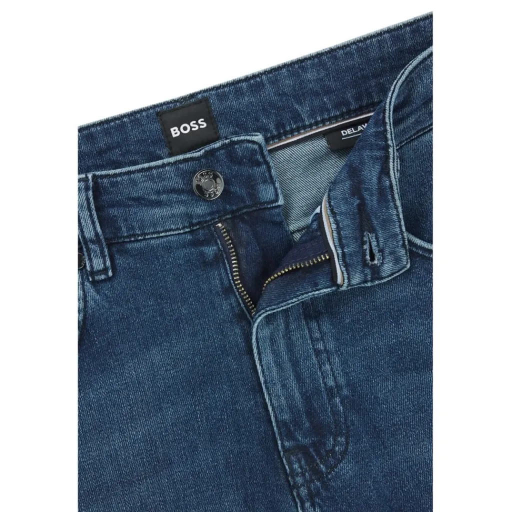 Jeans*Boss Delaware Five Pocket Slim Jeans in Blue