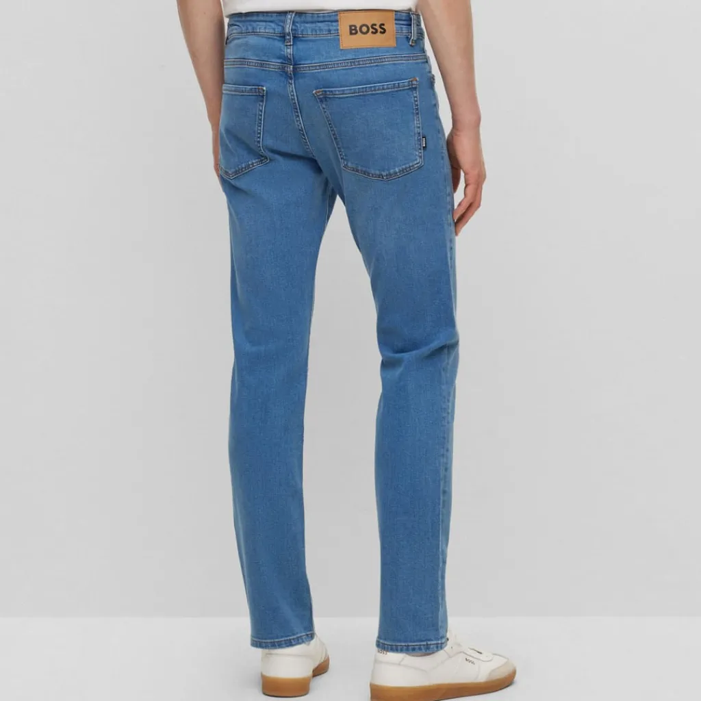 Jeans*Boss Delaware3-1 Slim-Fit Jeans in Turquoise