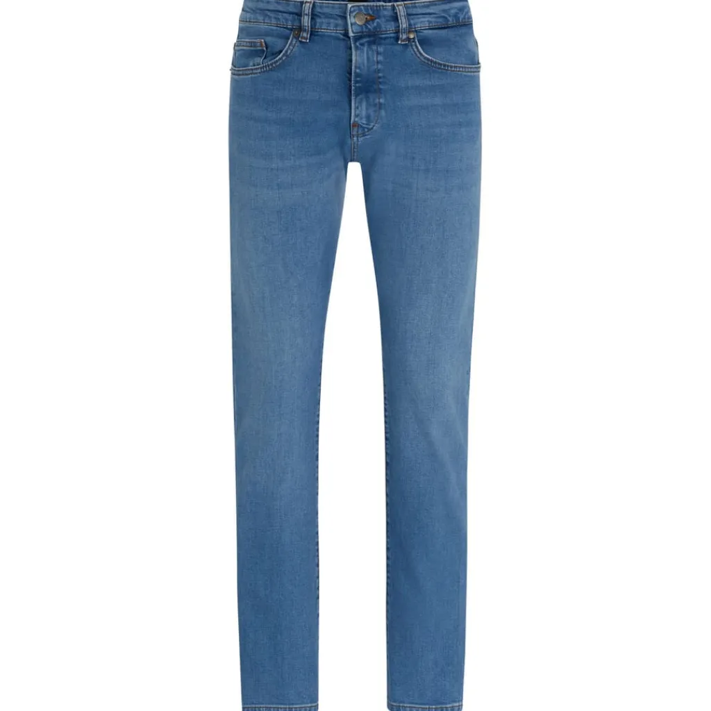 Jeans*Boss Delaware3-1 Slim-Fit Jeans in Turquoise