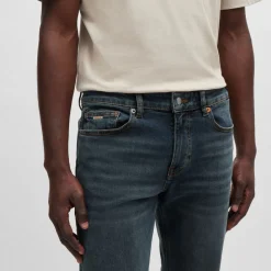 Jeans*Boss Delaware Slim-Fit Jeans in Dark Blue