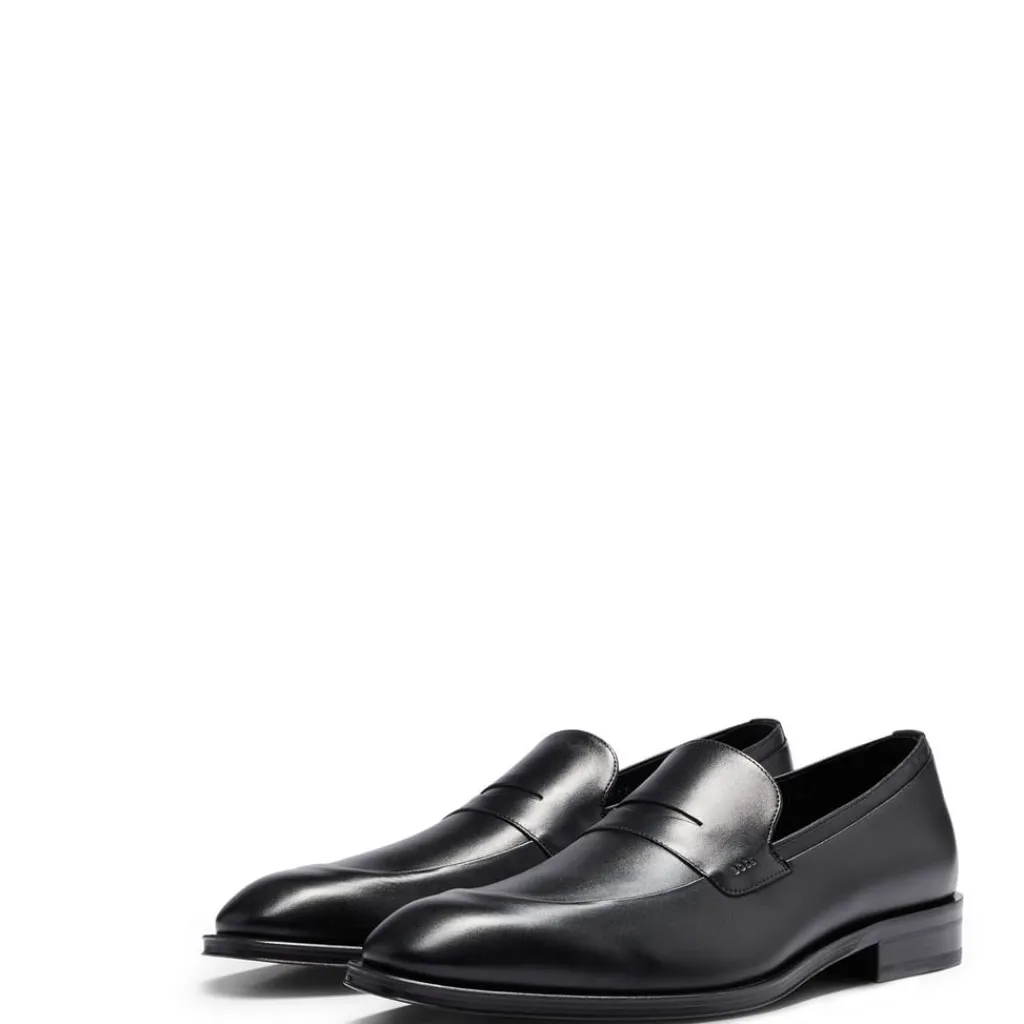 Shoes*Boss Derrek Loafer Shoes in Black