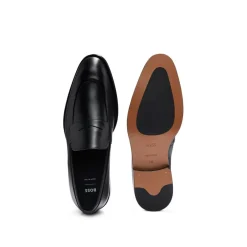 Shoes*Boss Derrek Loafer Shoes in Black