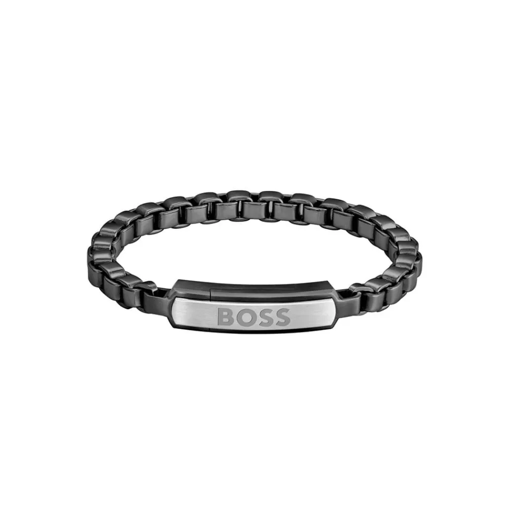Jewellery-Watches*Boss Devon Box Chain Bracelet in Black