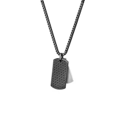 Jewellery-Watches*Boss Devon Box Chain Necklace in Black