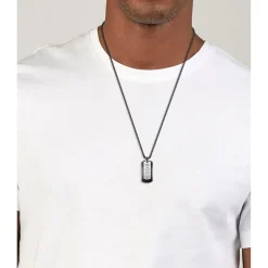 Jewellery-Watches*Boss Devon Box Chain Necklace in Black