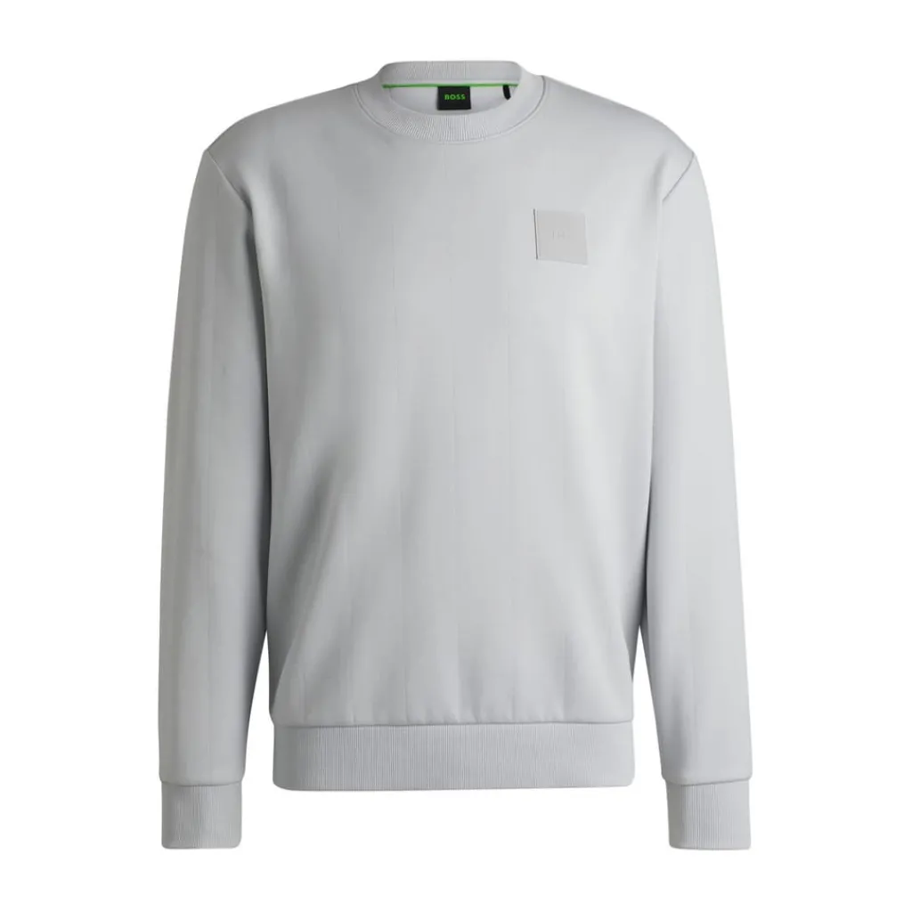 Sweatshirts*Boss Drop Needle Crewneck Sweatshirt in Grey