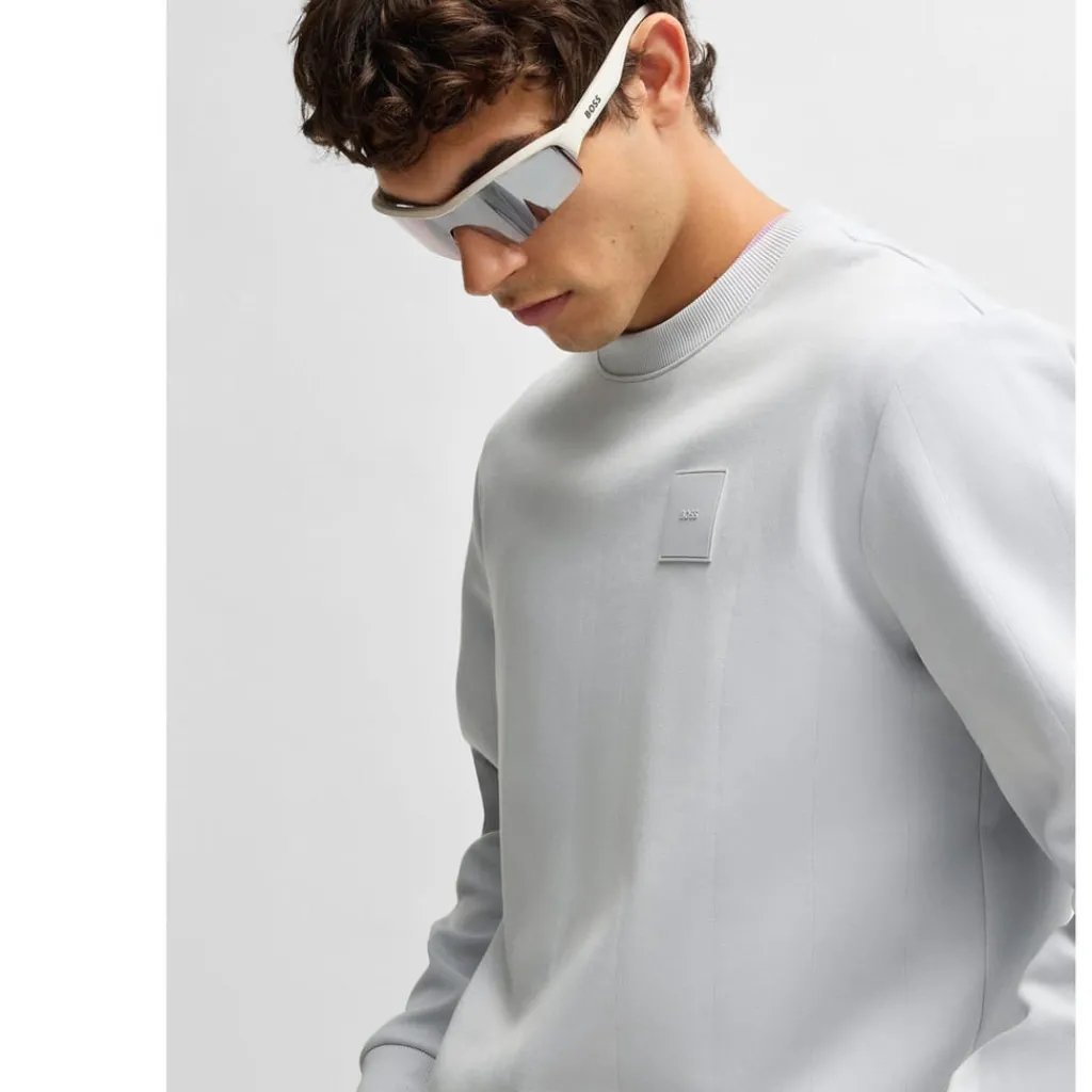 Sweatshirts*Boss Drop Needle Crewneck Sweatshirt in Grey