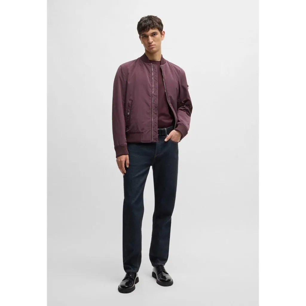 Jeans*Boss Five Pocket Design Regular Fit Jeans in Blue