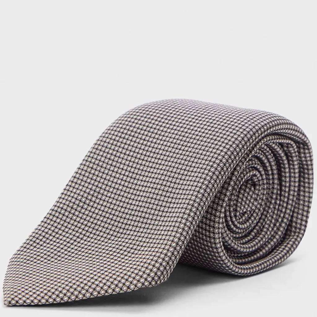 Gloves-Scarves-Umbrellas*Boss H Tie 7,5 Cm 222 10253927 01 in Grey