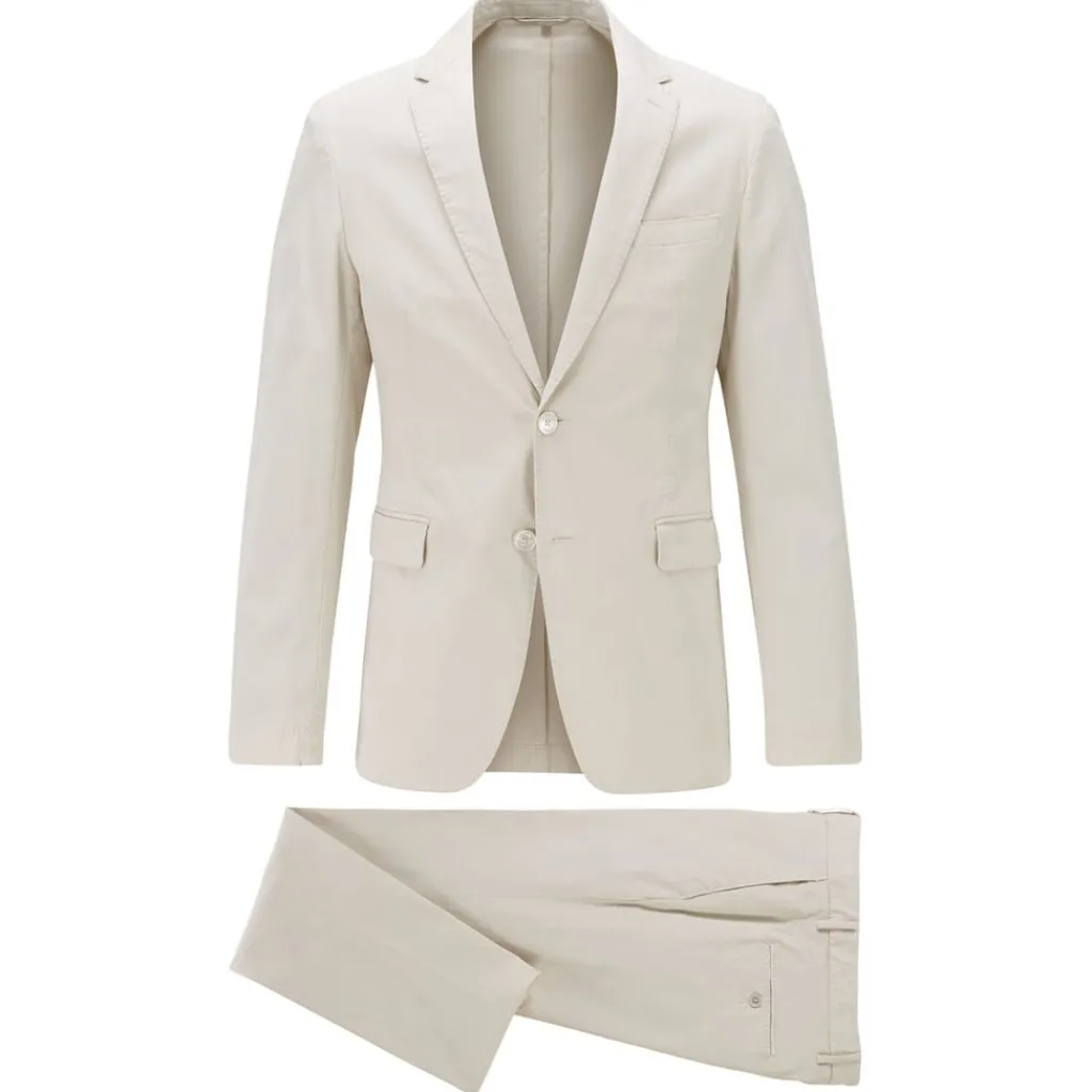 Formalwear*Boss Hanry2/Barlow1-D Suit in Natural