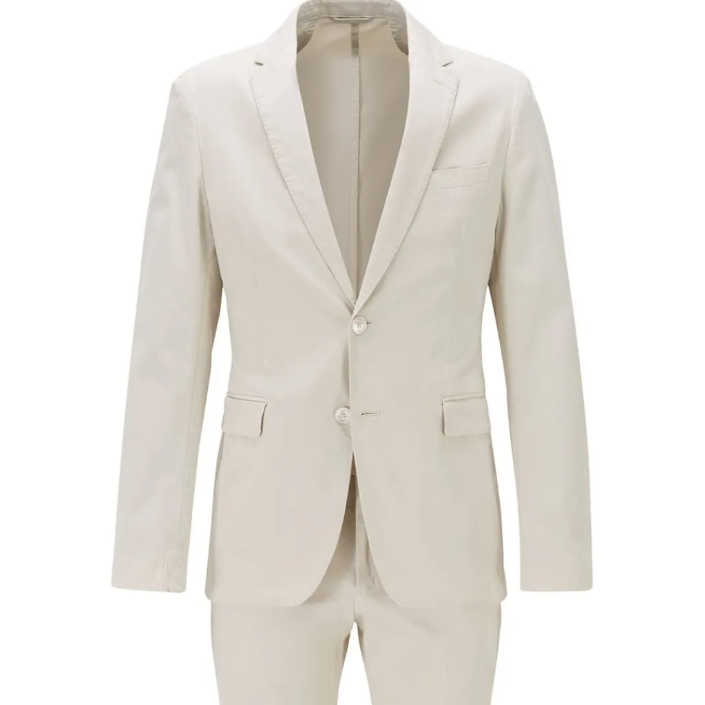 Formalwear*Boss Hanry2/Barlow1-D Suit in Natural
